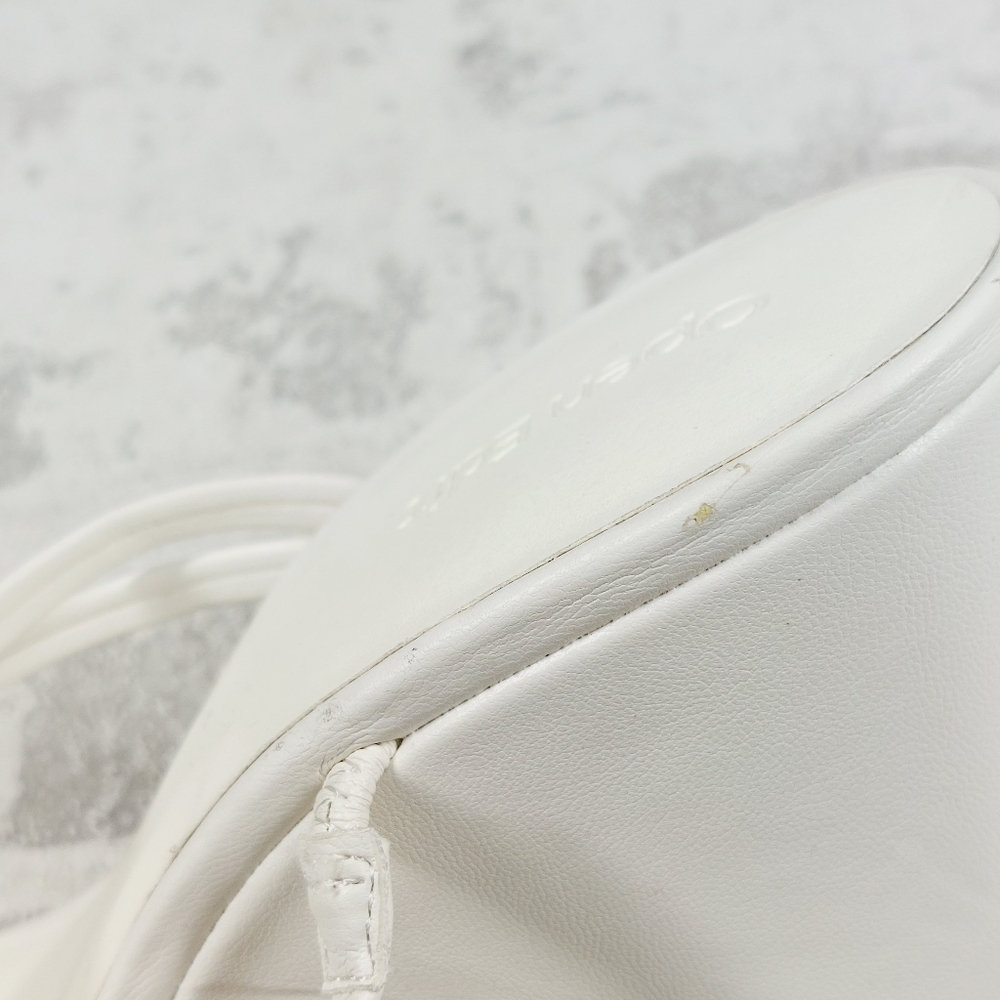NEW Open Edit Ederyn White Strappy Slip On Summer Wedge Sandals B439 - Picture 12 of 13